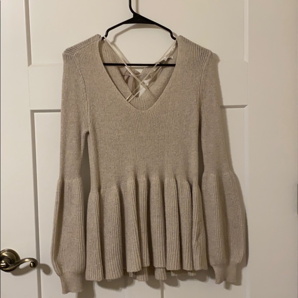 Lauren Conrad peplum sweater